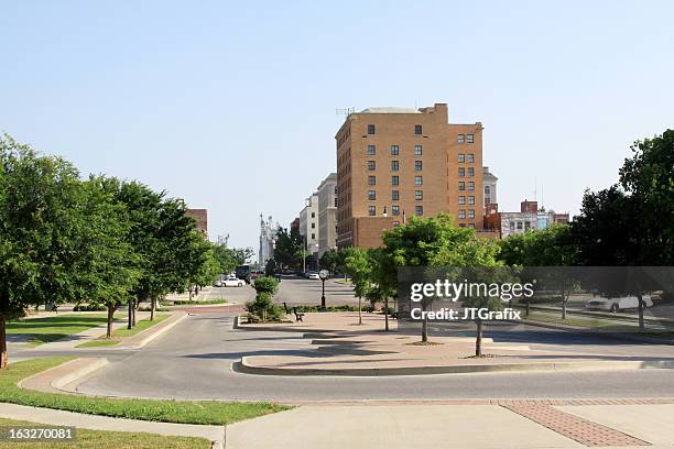 downtown shawnee, oklahoma - oklahoma stock pictures, royalty-free photos & images