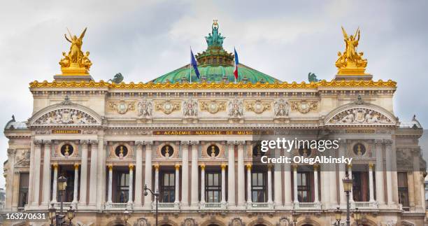 opera garnier, paris. - opera garnier stock pictures, royalty-free photos & images