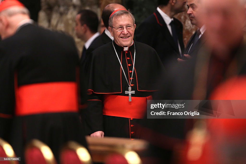 Cardinals Attend A Celebration At St. Peter's Basilica