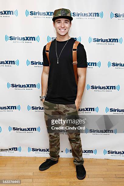 Recording artist Jake Miller visits the SiriusXM Studios on March 6, 2013 in New York City.