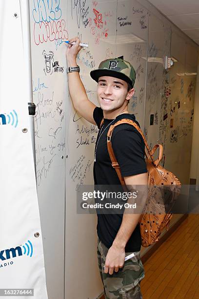 Recording artist Jake Miller visits the SiriusXM Studios on March 6, 2013 in New York City.