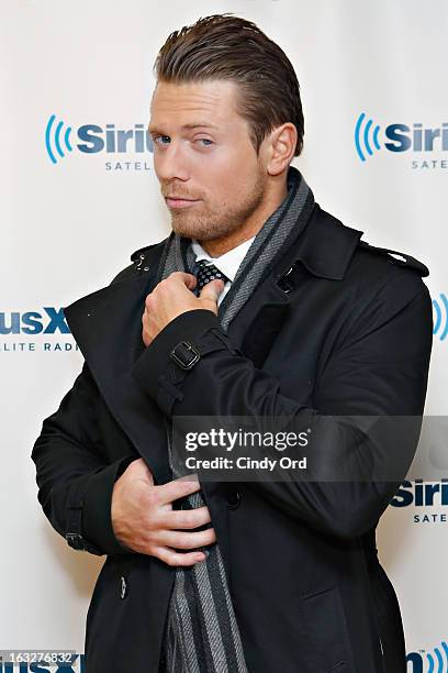 Superstar Mike 'The Miz' Mizanin visits the SiriusXM Studios on March 6, 2013 in New York City.