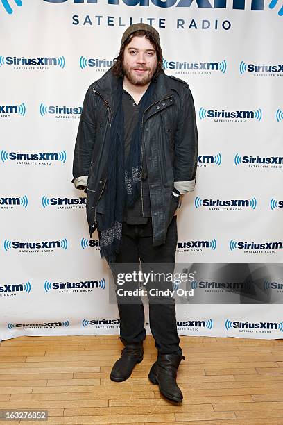 Singer Josh Krajcik visits the SiriusXM Studios on March 6, 2013 in New York City.