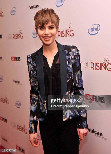Actress Sami Gayle attends the "Girl Rising" premiere at The Paris Theatre on March 6, 2013 in New York City.