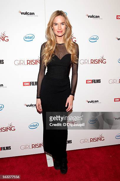 Alice Callahan attends the "Girl Rising" premiere at The Paris Theatre on March 6, 2013 in New York City.