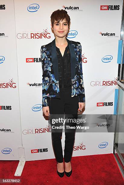 Sami Gayle attends the "Girl Rising" premiere at The Paris Theatre on March 6, 2013 in New York City.