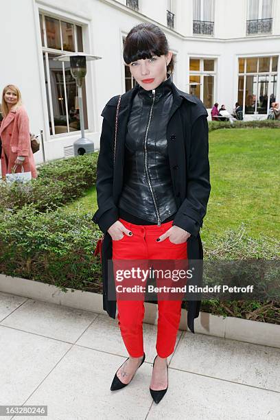 Delphine Chaneac attends the Jitrois Fall/Winter 2013 Ready-to-Wear show as part of Paris Fashion Week on March 6, 2013 in Paris, France.