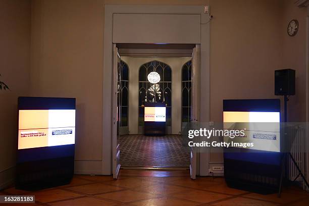 General view of atmosphere is seen during the charity auctioning of the first "Citroen DS3 Cabrio L'Uomo Vogue" hosted by L'Uomo Vogue and Citroen at...