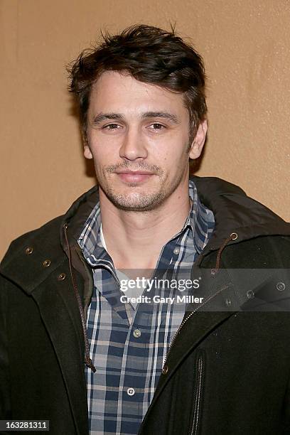 James Franco walks the red carpet during a screening of his new film TAR at the Alamo Drafthouse Ritz on March 6, 2013 in Austin, Texas.