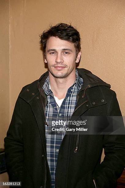 James Franco walks the red carpet during a screening of his new film TAR at the Alamo Drafthouse Ritz on March 6, 2013 in Austin, Texas.
