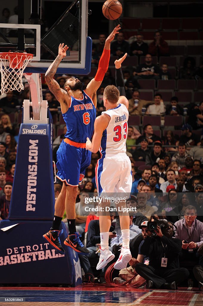 New York Knicks v Detroit Pistons