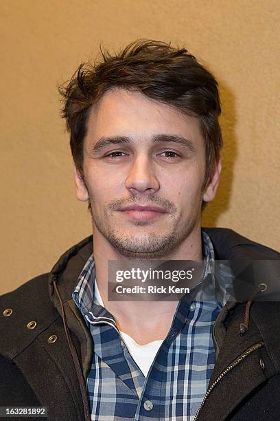 Actor James Franco arrives at the screening of "TAR" at the Alamo Drafthouse Ritz on March 6, 2013 in Austin, Texas.