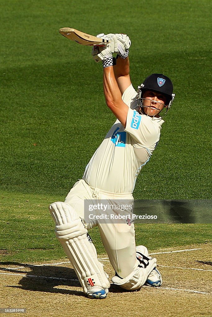 Sheffield Shield - Bushrangers v Blues: Day 1