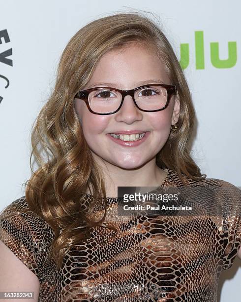 Actress Bebe Wood attends the 30th annual PaleyFest featuring the cast of "The New Normal" at Saban Theatre on March 6, 2013 in Beverly Hills,...