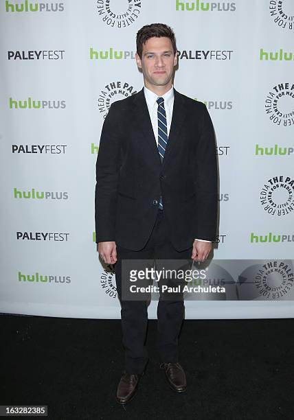 Actor Justin Bartha attends the 30th annual PaleyFest featuring the cast of "The New Normal" at Saban Theatre on March 6, 2013 in Beverly Hills,...