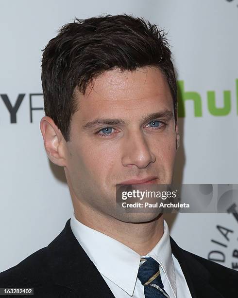 Actor Justin Bartha attends the 30th annual PaleyFest featuring the cast of "The New Normal" at Saban Theatre on March 6, 2013 in Beverly Hills,...