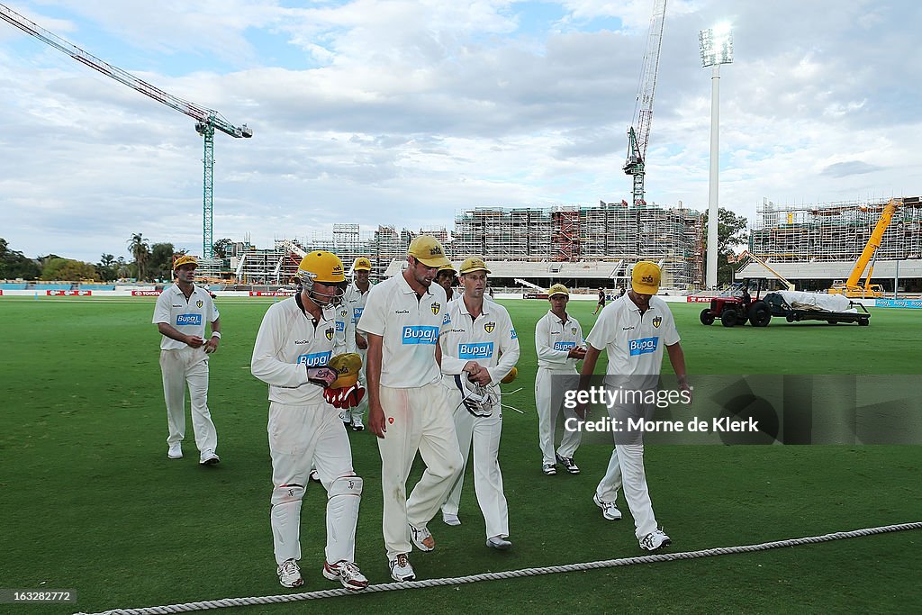 Sheffield Shield - Redbacks v Warriors: Day 1