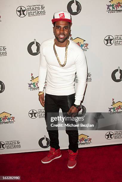 Jason Derulo attends 7th Annual "Stars & Strikes" Celebrity Bowling And Poker Tournament Benefiting A Place Called Home at PINZ Bowling &...