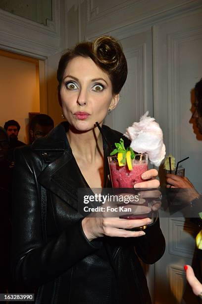 Frederique Bel attends the cocktail during the Jitrois - Front Row - PFW F/W 2013 at Hotel Saint James & Albany on March 6, 2013 in Paris, France.