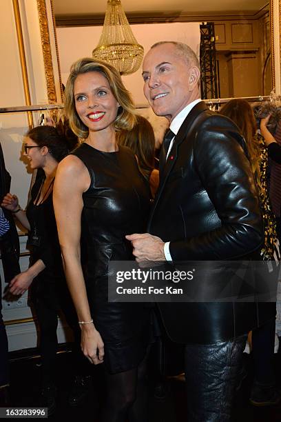 Sylvie Tellierand Jean Claude Jitrois attend the Jitrois - Front Row - PFW F/W 2013 at Hotel Saint James & Albany on March 6, 2013 in Paris, France.