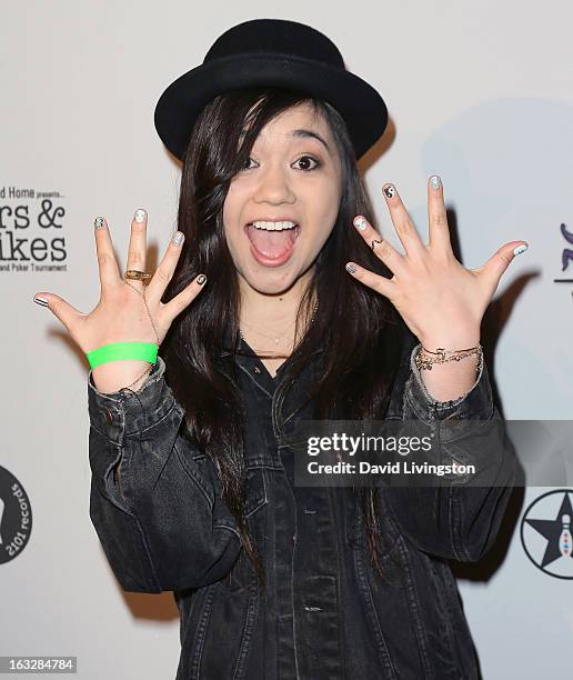 Singer Sophia Black attends the 7th Annual "Stars & Strikes" Celebrity Bowling and Poker Tournament benefiting A Place Called Home at PINZ Bowling &...