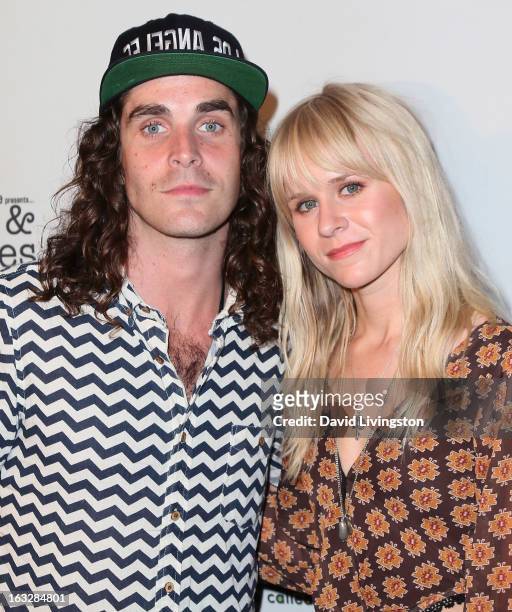 Musicians Sam Martin and Alice Katz of the band Youngblood Hawke attend the 7th Annual "Stars & Strikes" Celebrity Bowling and Poker Tournament...
