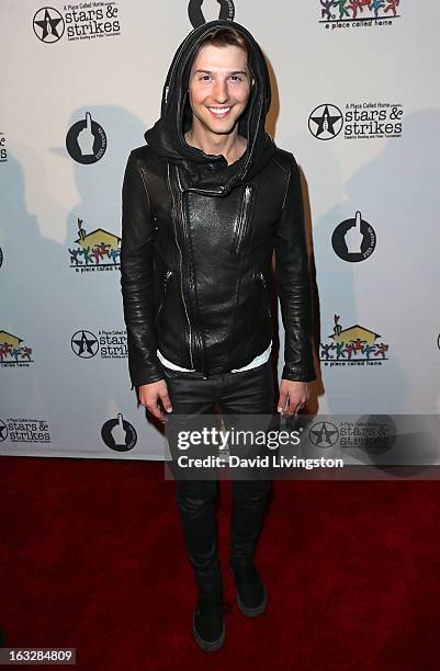 Singer Ryan Follese of Hot Chelle Rae attends the 7th Annual "Stars & Strikes" Celebrity Bowling and Poker Tournament benefiting A Place Called Home...