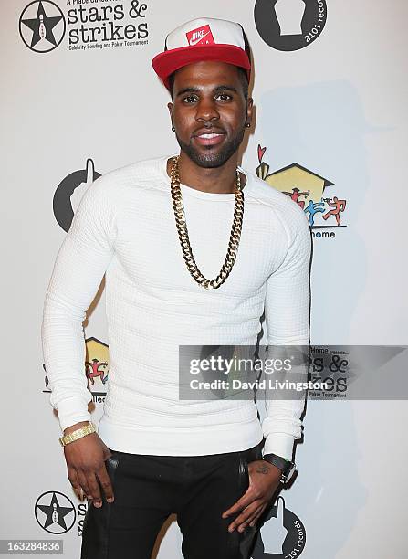 Singer Jason Derulo attends the 7th Annual "Stars & Strikes" Celebrity Bowling and Poker Tournament benefiting A Place Called Home at PINZ Bowling &...