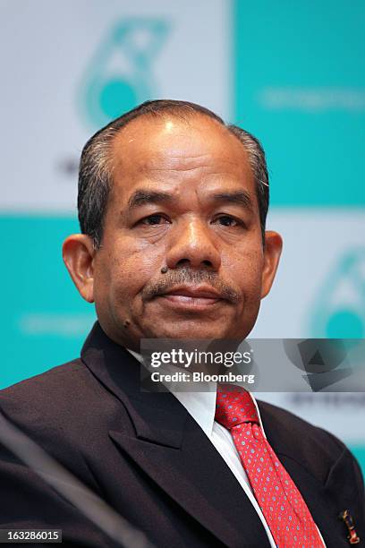 Mohd Sidek Hassan, Malaysia's chief secretary and chairman of Petroliam Nasional Bhd. , attends a news conference in Kuala Lumpur, Malaysia, on...