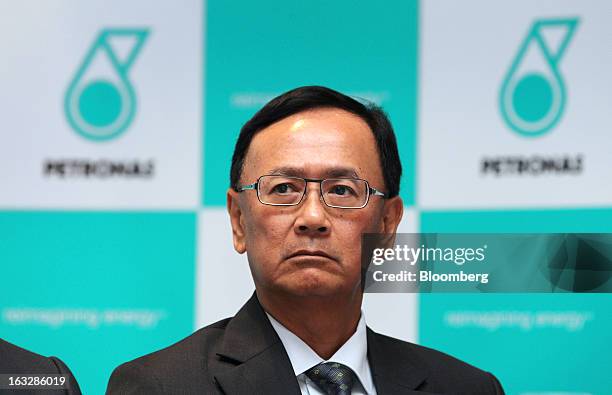 Wee Yiaw Hin, executive vice president of exploration and production at Petroliam Nasional Bhd. , attends a news conference in Kuala Lumpur,...