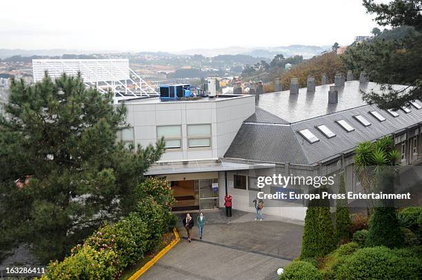 General view of Quiron Hospital where Marta Ortega gave birth her first son Amancio Alvarez at on March 6, 2013 in A Coruna, Spain.