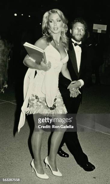 Actress Heather Thomas and Dr. Allan Rosenthal attending 37th Annual Primetime Emmy Awards on September 22, 1985 at the Pasadena Civic Auditorium in...