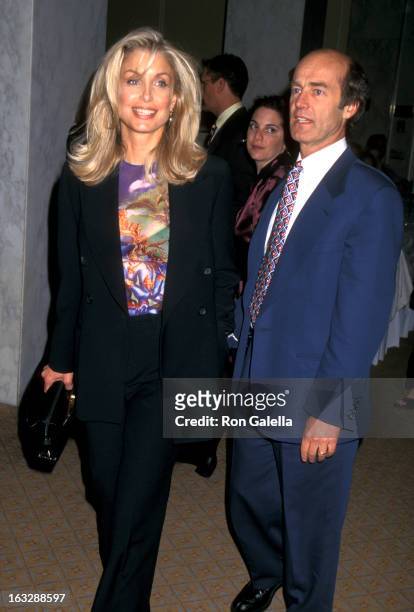 Actress Heather Thomas and husband Harry M. Brittenham attend the "American Oceans Campaign Benefit" on April 9, 1997 at the Beverly Wilshire Hotel...