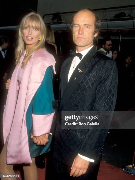 Actress Heather Thomas and date Harry M. Brittenham attend the "Celebration of Tradition" A Gala Event Gathering Warner Bros. Stars on June 20, 1990...