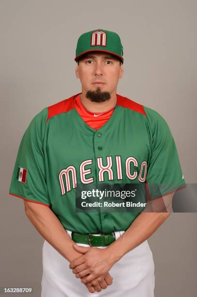 Humberto Cota of Team Mexico poses for a headshot for the 2013 World Baseball Classic on Monday, March 4, 2013 at Camelback Ranch in Glendale,...