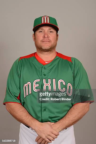 Karim Garcia of Team Mexico poses for a headshot for the 2013 World Baseball Classic on Monday, March 4, 2013 at Camelback Ranch in Glendale, Arizona.