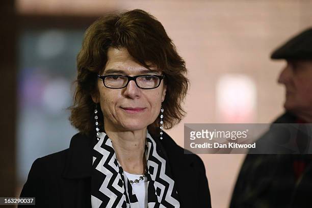 Vicky Pryce, ex-wife of Chris Huhne, leaves Southwark Crown Court on March 7, 2013 in London, England. Former Cabinet member Chris Huhne has pleaded...