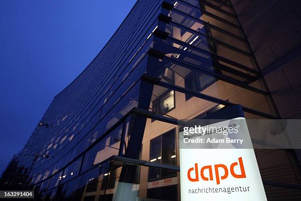The offices of the German news agency dapd are pictured on March 7, 2013 in Berlin, Germany. The country's second-largest news agency, dapd, was...