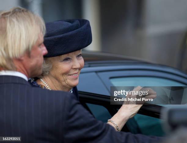 Queen Beatrix of The Netherlands attends the National Minorities conference on March 7, 2013 in The Hague, Netherlands.