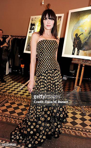 Annabelle Neilson attends The Jasmine Ball in aid of UNICEF's Children of Syria Emergency Appeal at One Mayfair on March 7, 2013 in London, England.