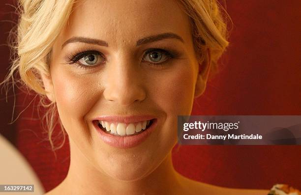 Lydia Bright attends The Ultimate News Quiz 2013 for Action for Children and Restless Development at Quaglino's on March 7, 2013 in London, England.