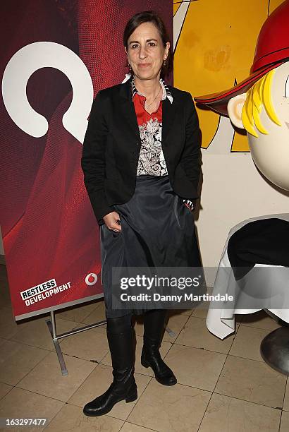 Kirsty Wark attends The Ultimate News Quiz 2013 for Action for Children and Restless Development at Quaglino's on March 7, 2013 in London, England.