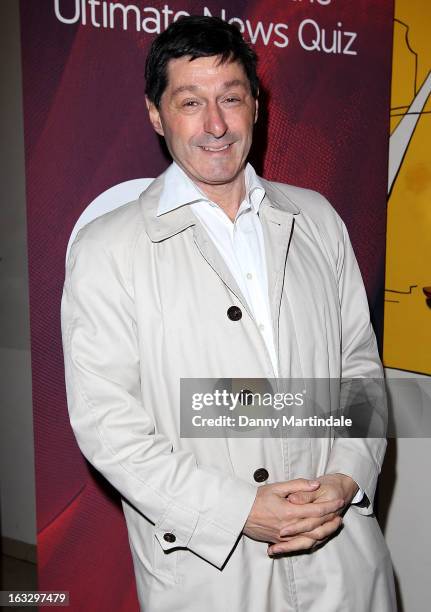 Jon Sopel attends The Ultimate News Quiz 2013 for Action for Children and Restless Development at Quaglino's on March 7, 2013 in London, England.