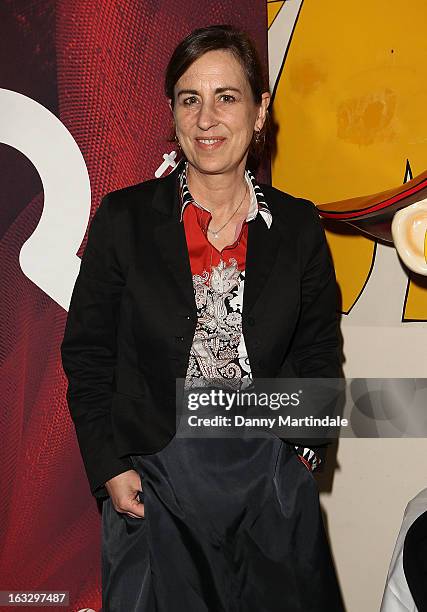 Kirsty Wark attends The Ultimate News Quiz 2013 for Action for Children and Restless Development at Quaglino's on March 7, 2013 in London, England.