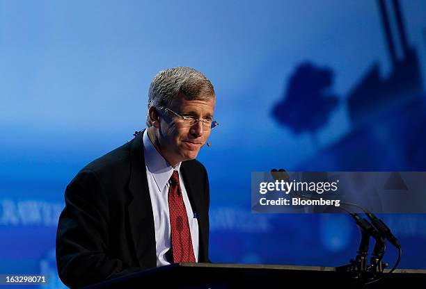 Daniel B. Poneman, U.S. Deputy secretary of energy, pauses at the 2013 IHS CERAWeek conference in Houston, Texas, U.S., on Thursday, March 7, 2013....