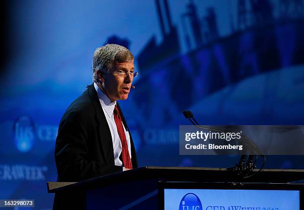 Daniel B. Poneman, U.S. Deputy secretary of energy, speaks at the 2013 IHS CERAWeek conference in Houston, Texas, U.S., on Thursday, March 7, 2013....