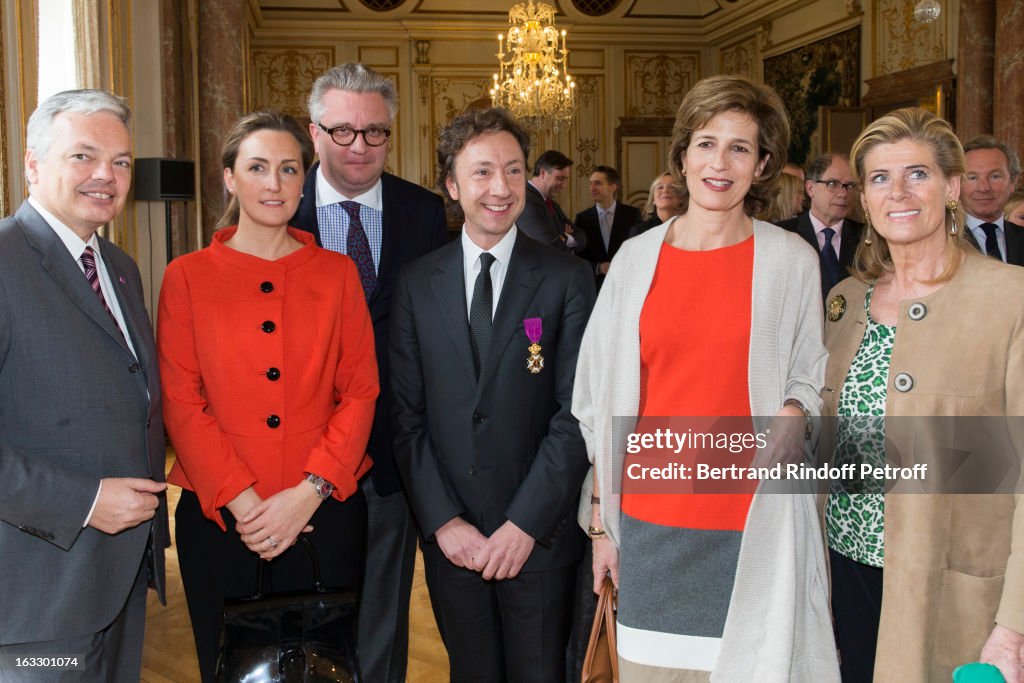 Stephane Bern Decorated At The Palais D'Egmont In Brussels