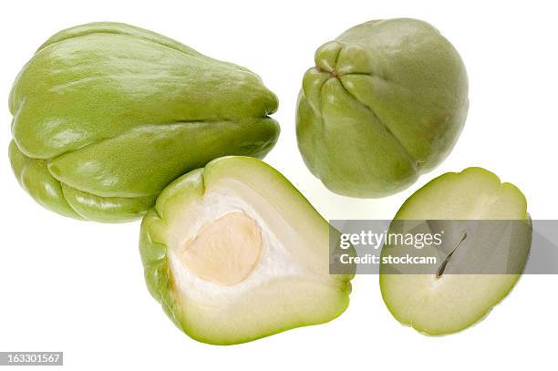 chayote - chocho stockfoto's en -beelden