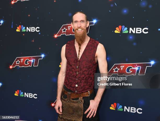 Andrew Stanton at the "America's Got Talent" Season 18 Live Show - Red Carpet at Hotel Dena on August 29, 2023 in Pasadena, California