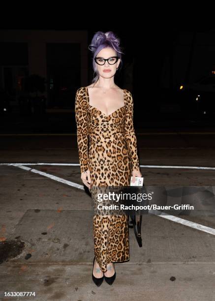 Kelly Osbourne is seen arriving to Drake's restaurant on August 29, 2023 in Los Angeles, California.